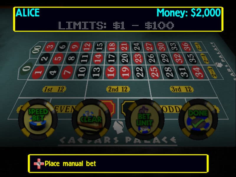 Screenshot de Caesars Palace 2000: Millennium Gold Edition