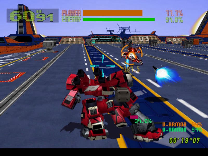 Screenshot de Cyber Troopers Virtual-On: Oratorio Tangram M.S.B.S. Ver. 5.4