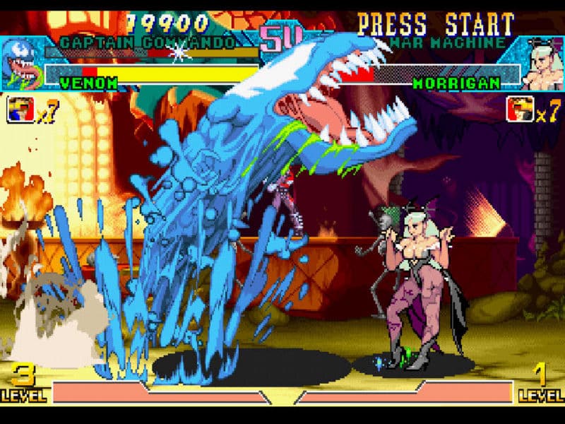 Screenshot de Marvel vs. Capcom: Clash of Super Heroes