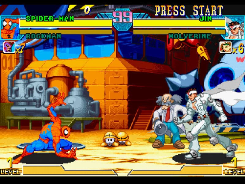 Screenshot de Marvel vs. Capcom: Clash of Super Heroes