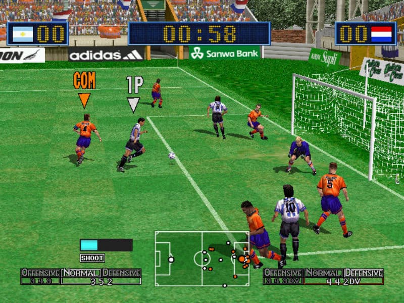 Screenshot de Virtua Striker 2 Ver. 2000.1