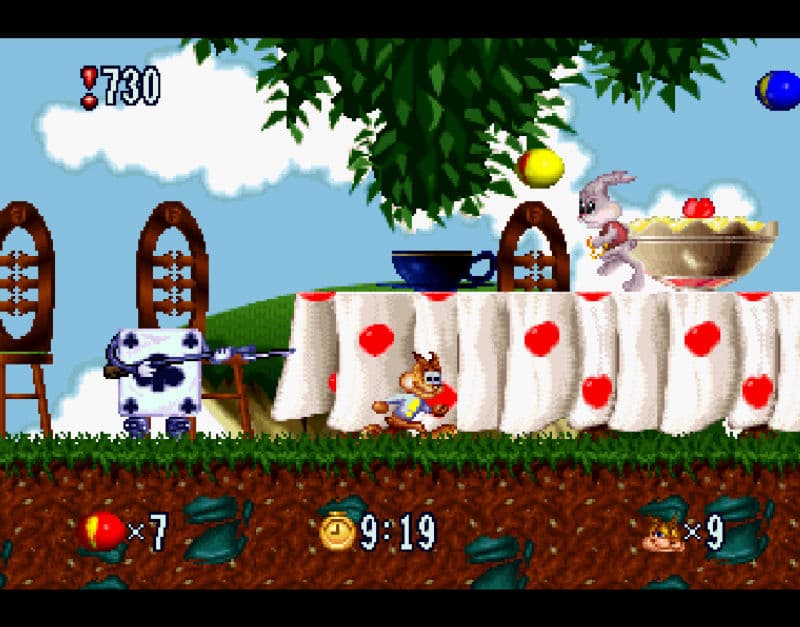 Screenshot de Bubsy in Fractured Furry Tales