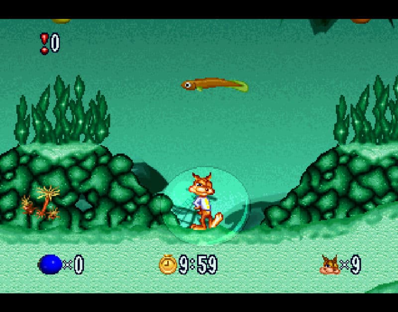 Screenshot de Bubsy in Fractured Furry Tales