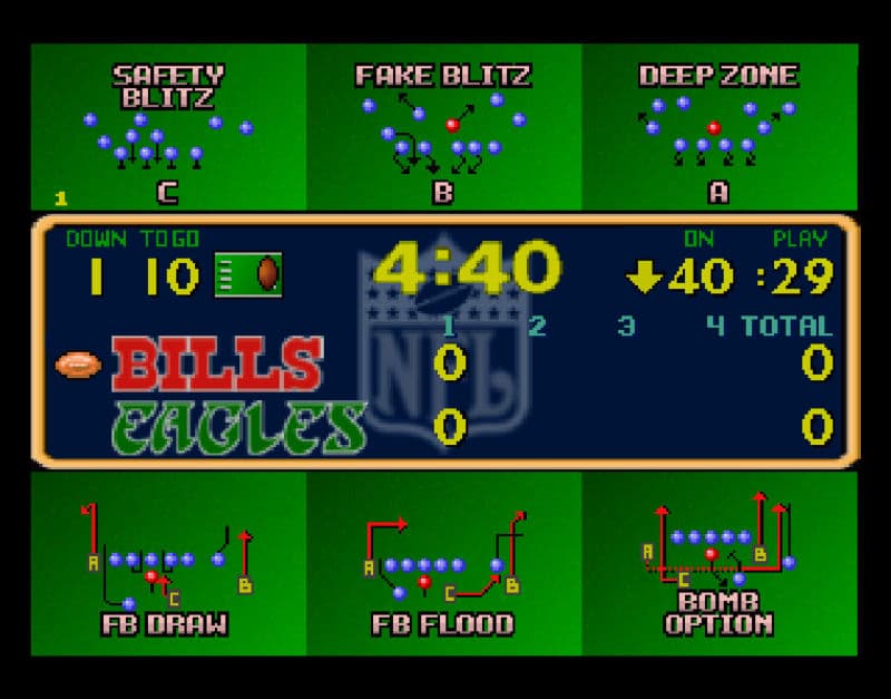 Screenshot de Troy Aikman NFL Football