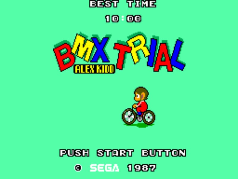 Screenshot de Alex Kidd BMX Trial