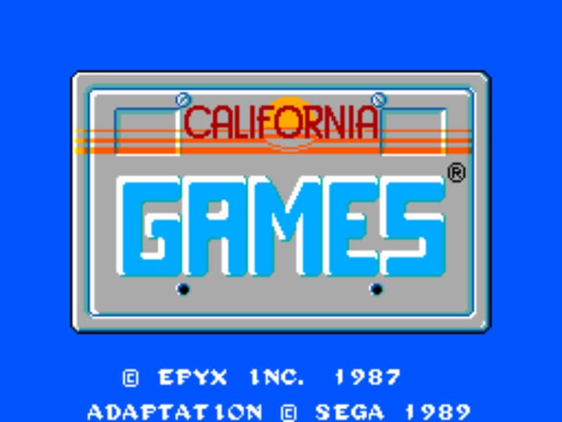 Screenshot de California Games