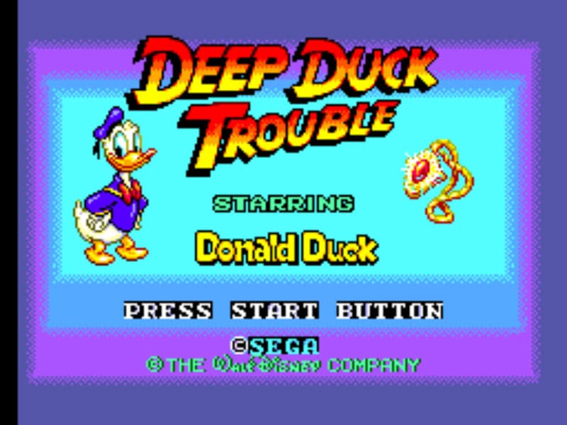 Screenshot de Deep Duck Trouble Starring Donald Duck