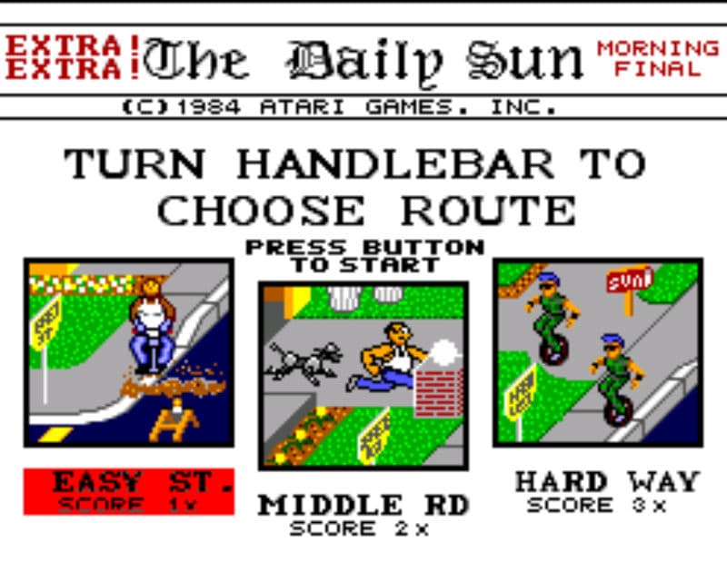 Screenshot de Paperboy