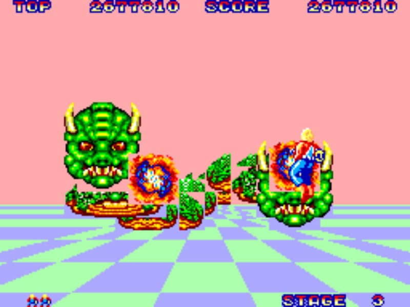 Screenshot de Space Harrier 3-D