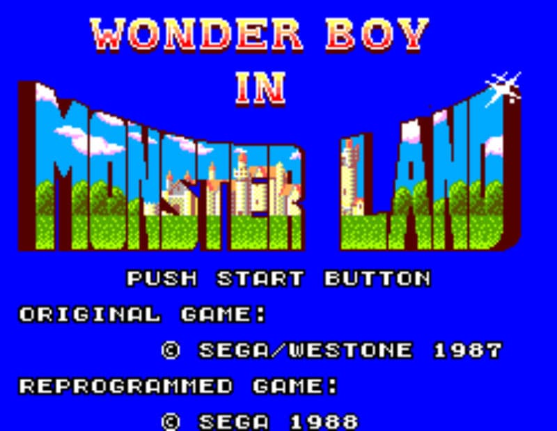 Screenshot de Wonder Boy in Monster Land