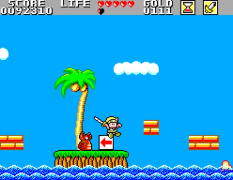 Screenshot de Wonder Boy in Monster Land