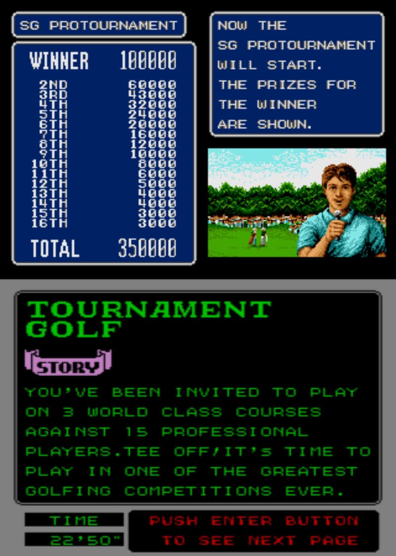 Screenshot de Arnold Palmer Tournament Golf