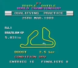 Screenshot de F1 Triple Battle
