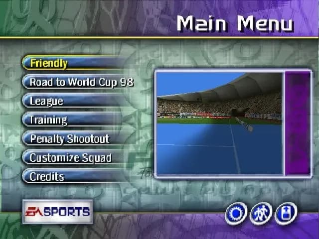 Screenshot de FIFA Road to World Cup 98