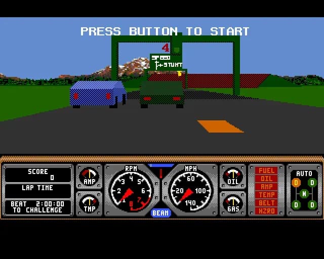 Screenshot de Hard Drivin'