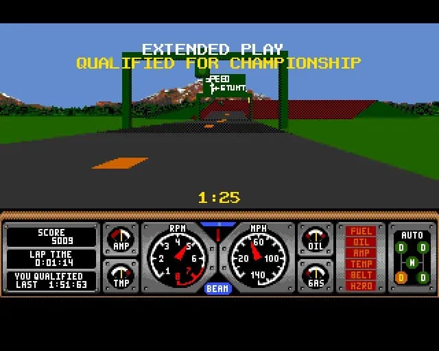 Screenshot de Hard Drivin'