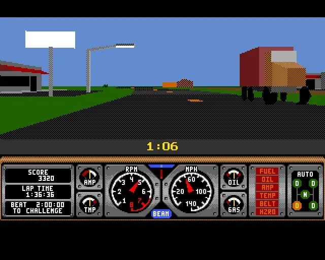 Screenshot de Hard Drivin'