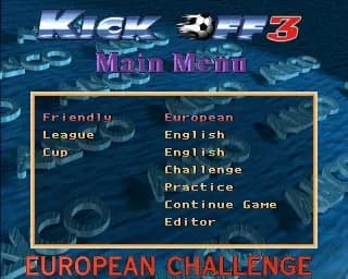 Screenshot de Kick Off 3: European Challenge