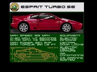 Screenshot de Lotus Turbo Challenge
