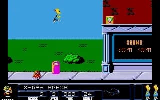 Screenshot de The Simpsons: Bart vs. the Space Mutants