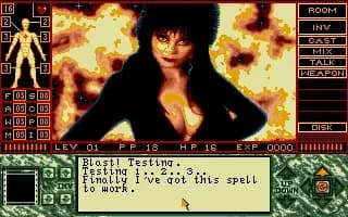Screenshot de Elvira II - The Jaws of Cerberus