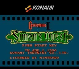Screenshot de Castlevania II: Simon's Quest