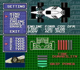 Screenshot de Nakajima Satoru Kanshuu F1 Grand Prix