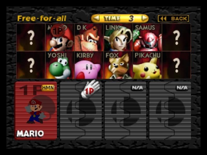 Screenshot de Super Smash Bros.