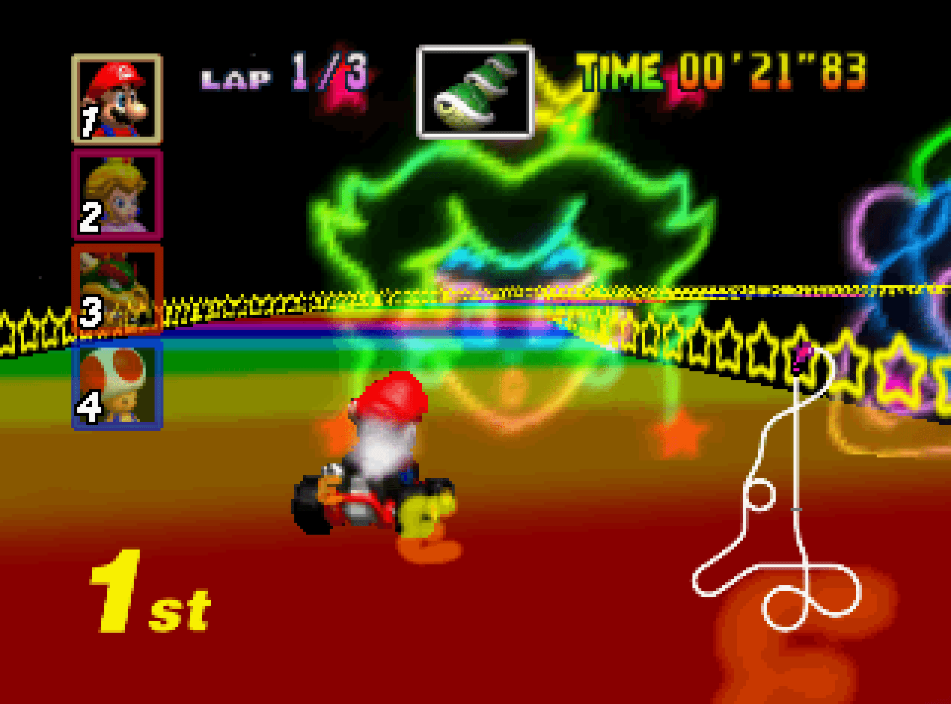 Screenshot de Mario Kart 64
