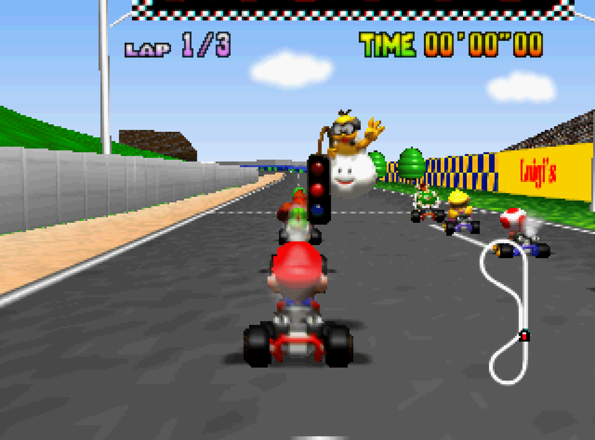 Screenshot de Mario Kart 64