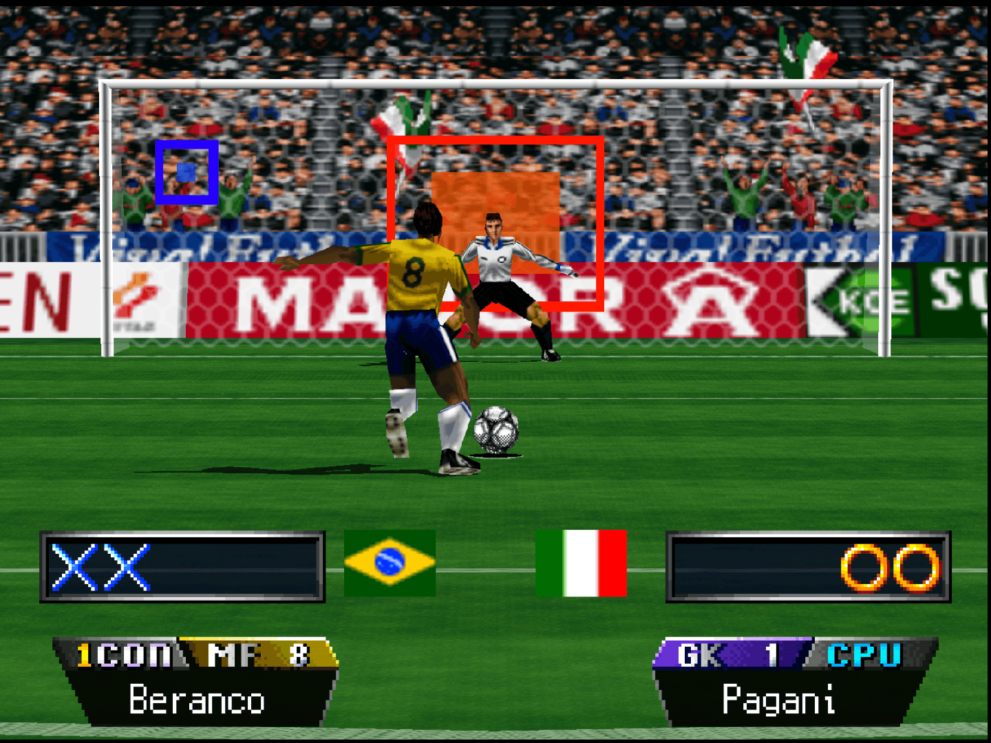 Screenshot de International Superstar Soccer 64