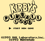 Screenshot de Kirby's Pinball Land