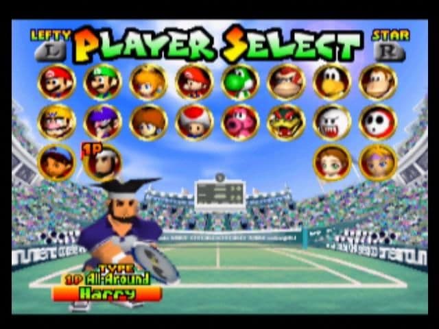 Screenshot de Mario Tennis