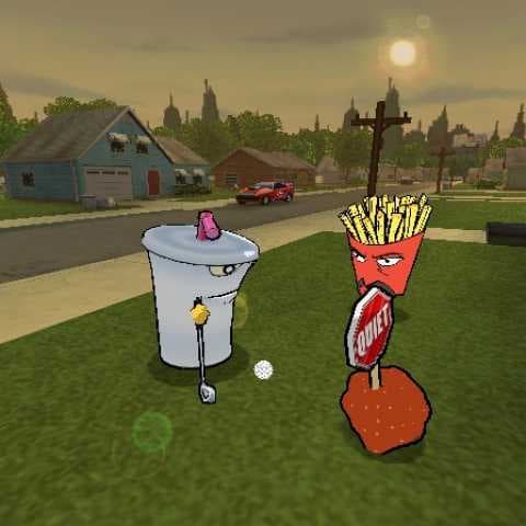 Screenshot de Aqua Teen Hunger Force: Zombie Ninja Pro-Am