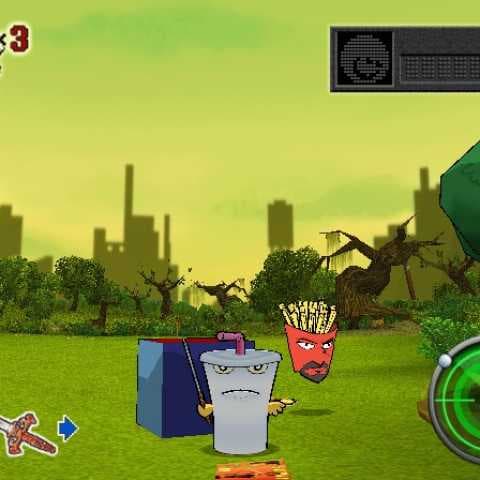 Screenshot de Aqua Teen Hunger Force: Zombie Ninja Pro-Am