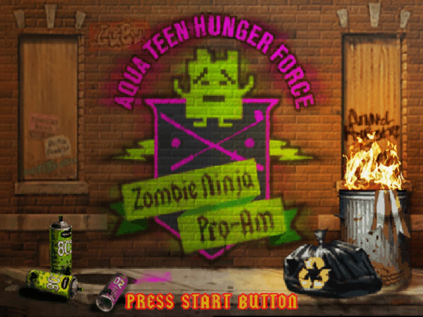 Screenshot de Aqua Teen Hunger Force: Zombie Ninja Pro-Am