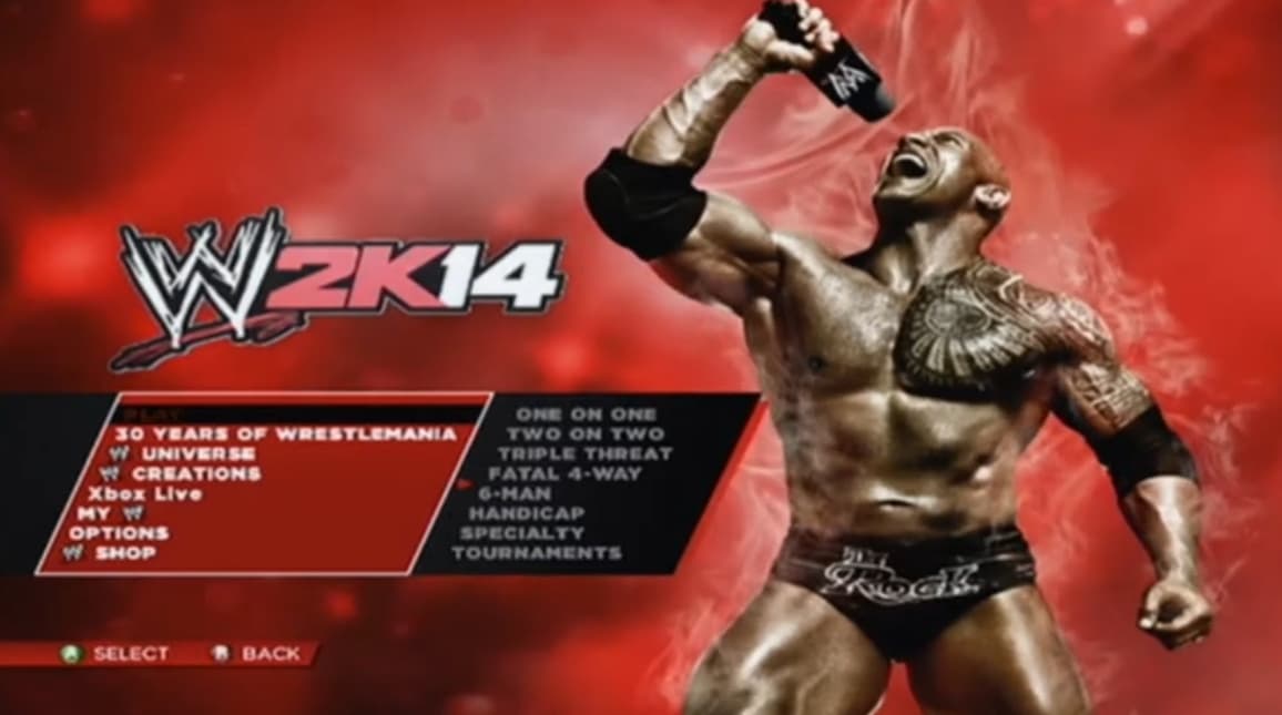 Screenshot de WWE 2K14