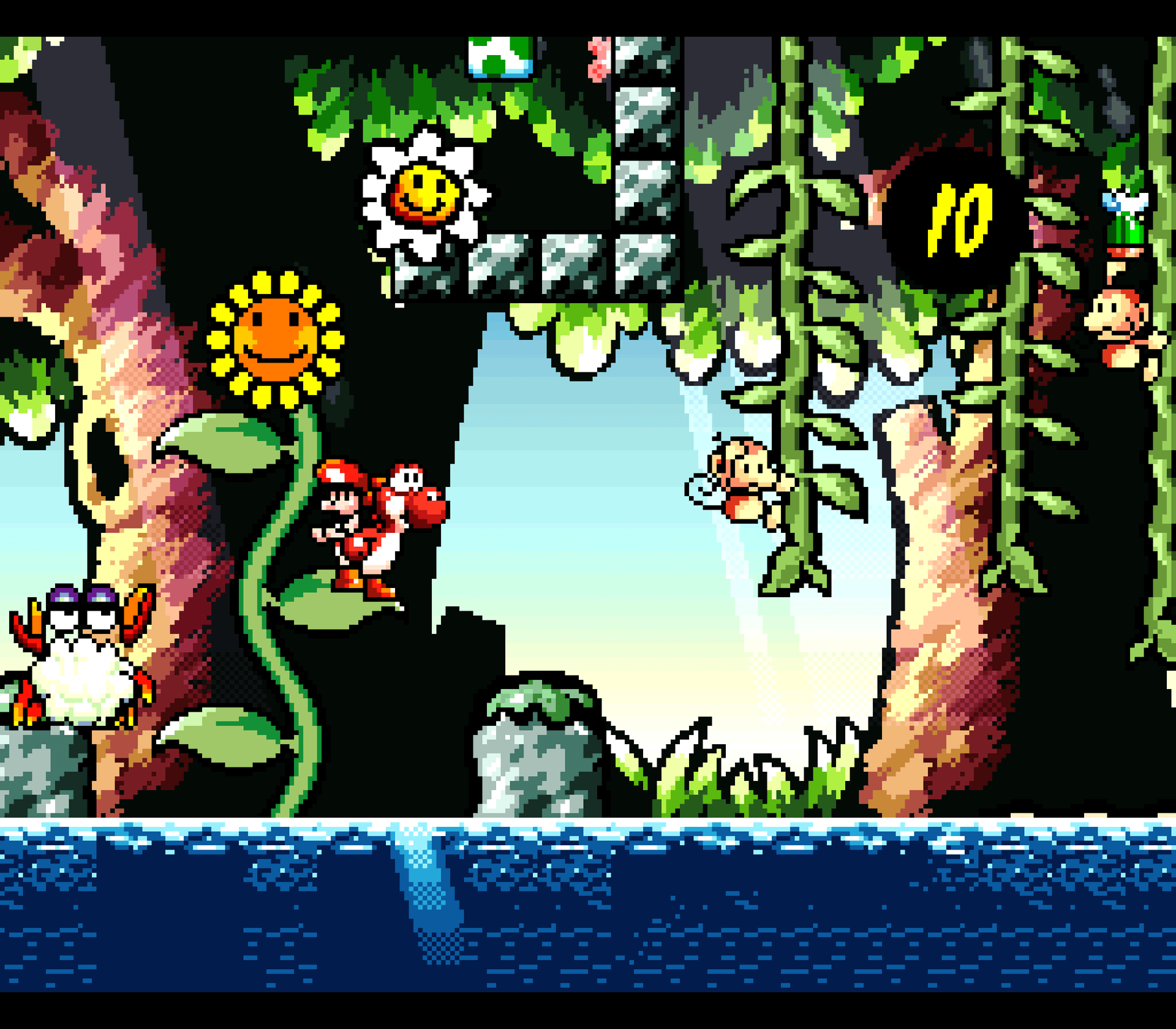 Screenshot de Super Mario World 2: Yoshi's Island
