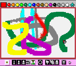 Screenshot de Mario Paint