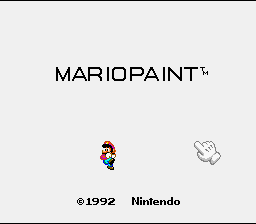 Screenshot de Mario Paint