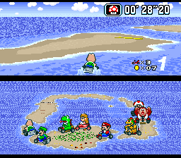 Screenshot de Super Mario Kart