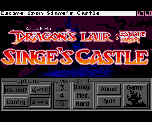 Screenshot de Dragon's Lair: Escape from Singe's Castle