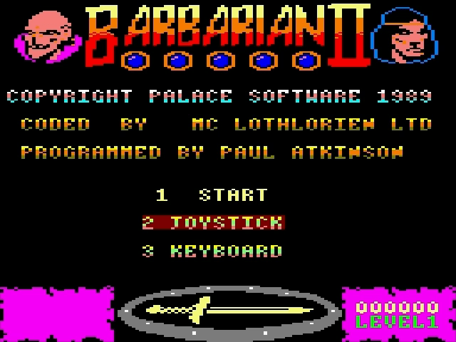 Screenshot de Barbarian II: The Dungeon of Drax