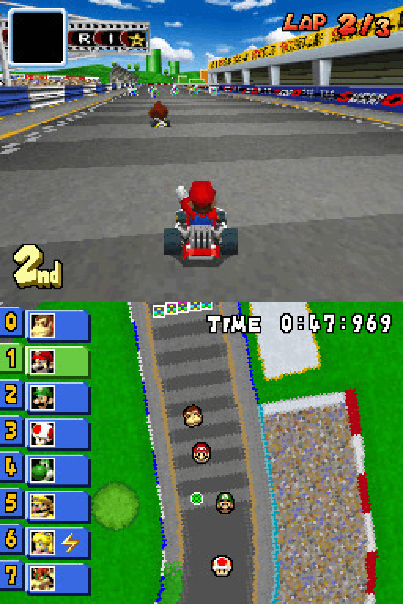 Screenshot de Mario Kart DS