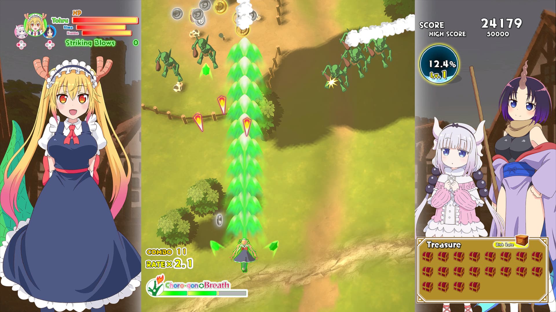 Screenshot de Miss Kobayashi’s Dragon Maid: Sakuretsu!! Chorogon Breath