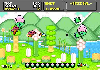 Screenshot de Super Fantasy Zone