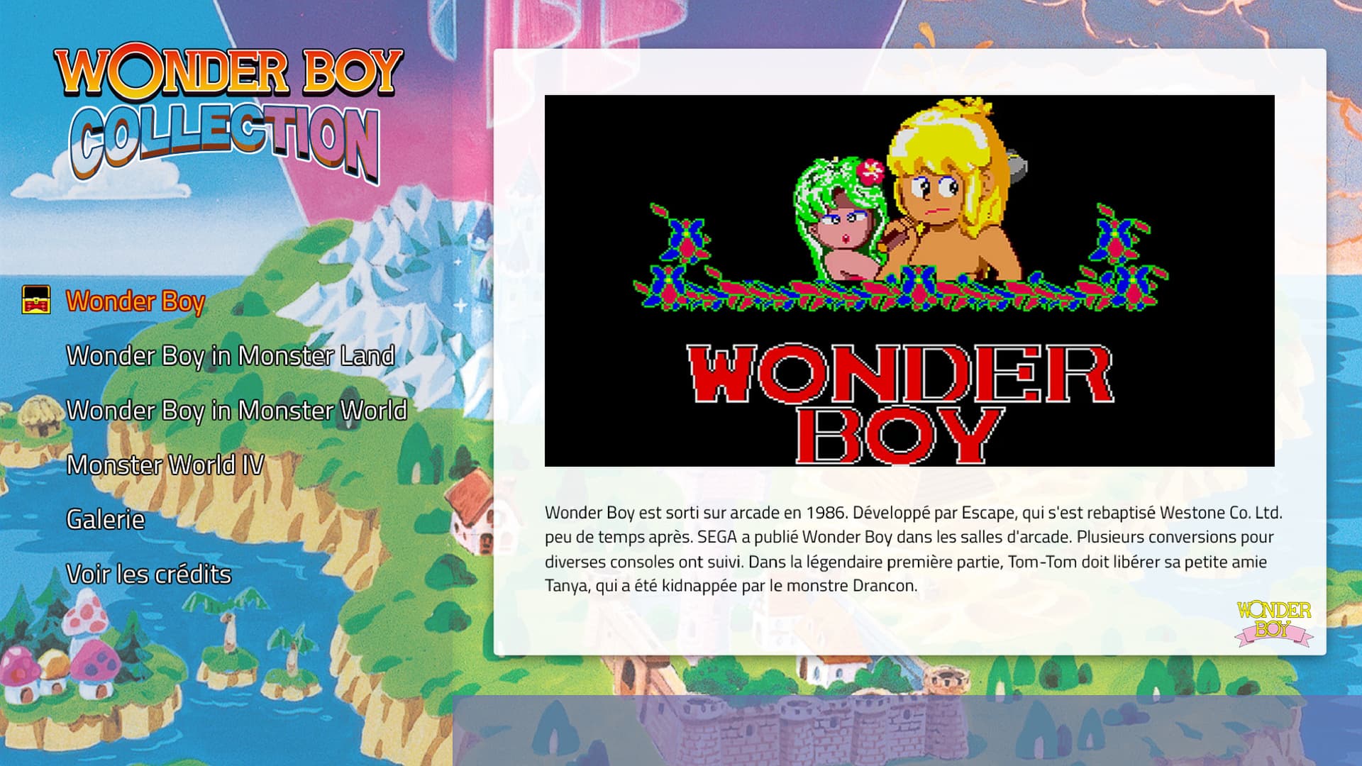 Screenshot de Wonder Boy Anniversary Collection