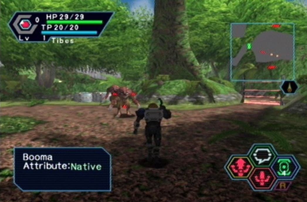 Screenshot de Phantasy Star Online