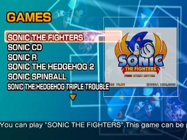 Screenshot de Sonic Gems Collection