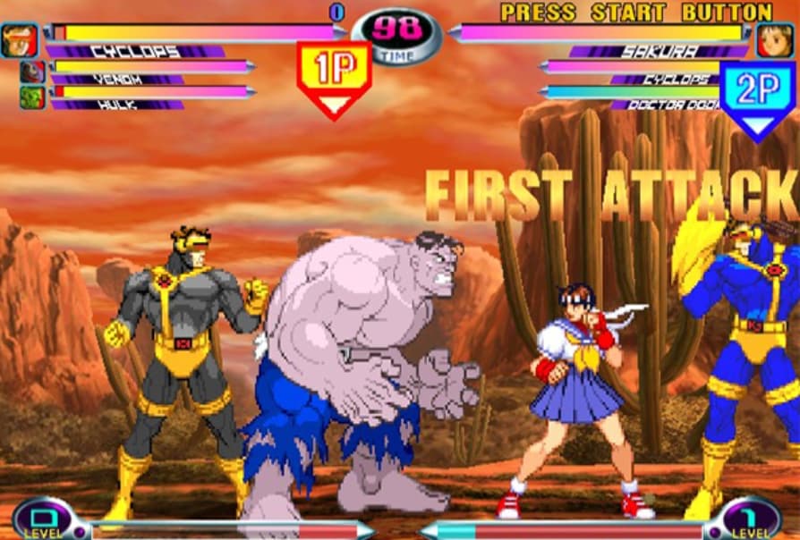 Screenshot de Marvel vs. Capcom 2: New Age of Heroes
